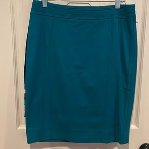 NWT White House Black Market size 8 teal pencil skirt